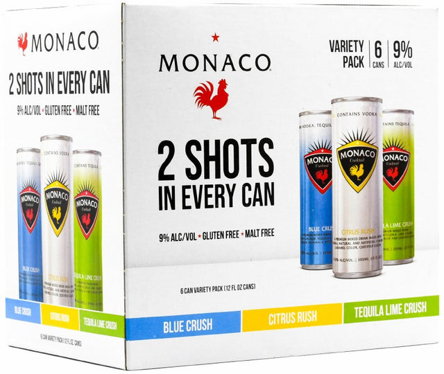 Monaco Variety Pack Cocktail | 6x355ML at CaskCartel.com