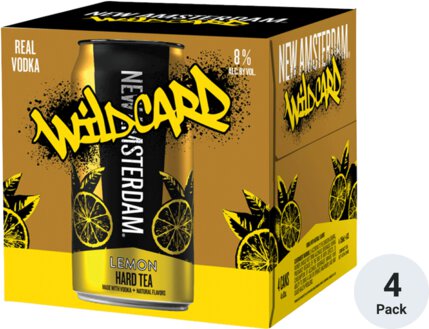 New Amsterdam Vodka Wildcard Lemon Tea Cocktail | 4*355ML at CaskCartel.com