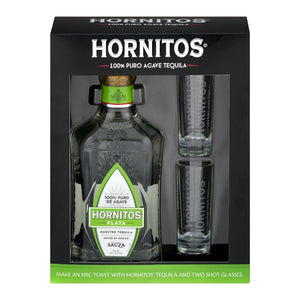 Sauza Hornitos Plata Tequila W/2 Rock Glass - CaskCartel.com