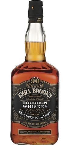 Ezra Brooks 90 Proof Kentucky Sour Mash Bourbon Whiskey | 1.75L at CaskCartel.com