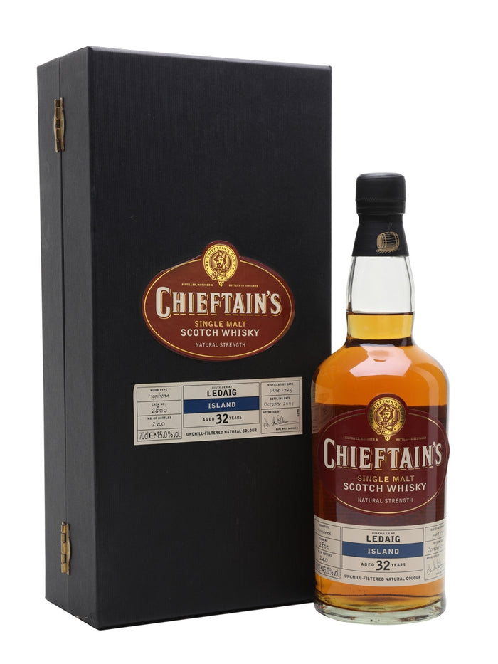 Ledaig 1973 32 Year Old Chieftan's Choice Island Single Malt Scotch Whisky | 700ML