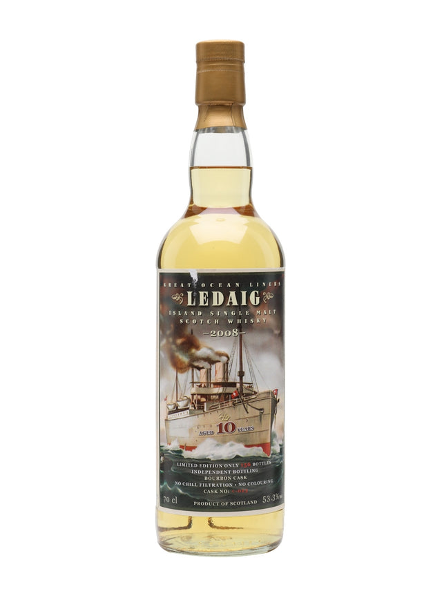 Ledaig 2008 10 Year Old Great Ocean Liners Jack Wiebers Island Single Malt Scotch Whisky | 700ML at CaskCartel.com