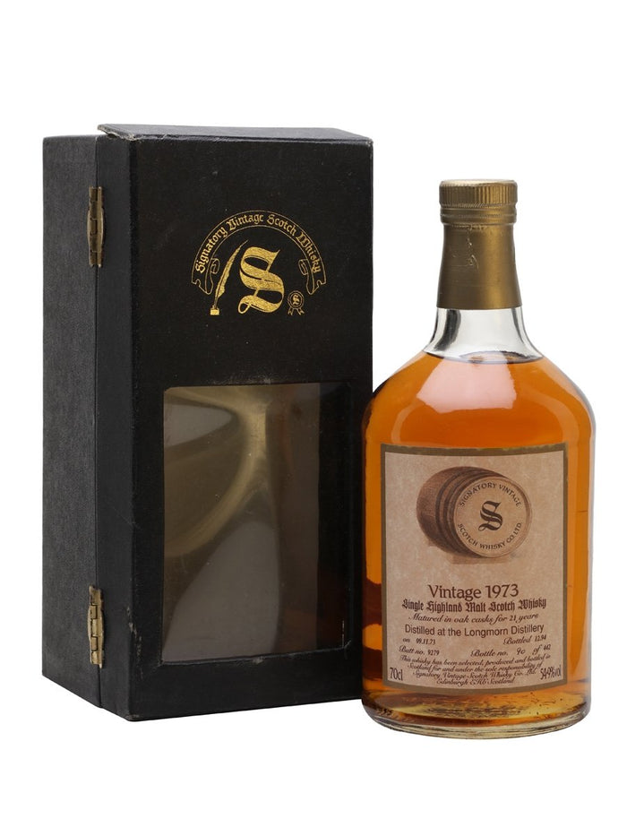 Longmorn 1973 21 Year Old Sherry Cask Signatory Speyside Single Malt Scotch Whisky | 700ML