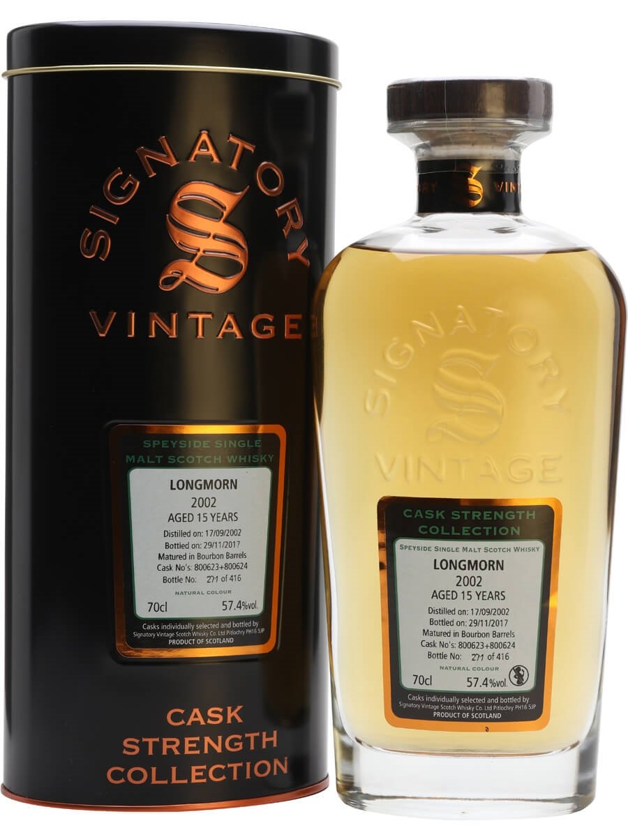 Longmorn 15 Year Old (D.2002, B.2017) Signatory Vintage Scotch Whisky | 700ML at CaskCartel.com