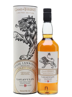 Lagavulin 9 Year Old Game of Thrones House Lannister Islay Single Malt Scotch Whisky | 700ML at CaskCartel.com