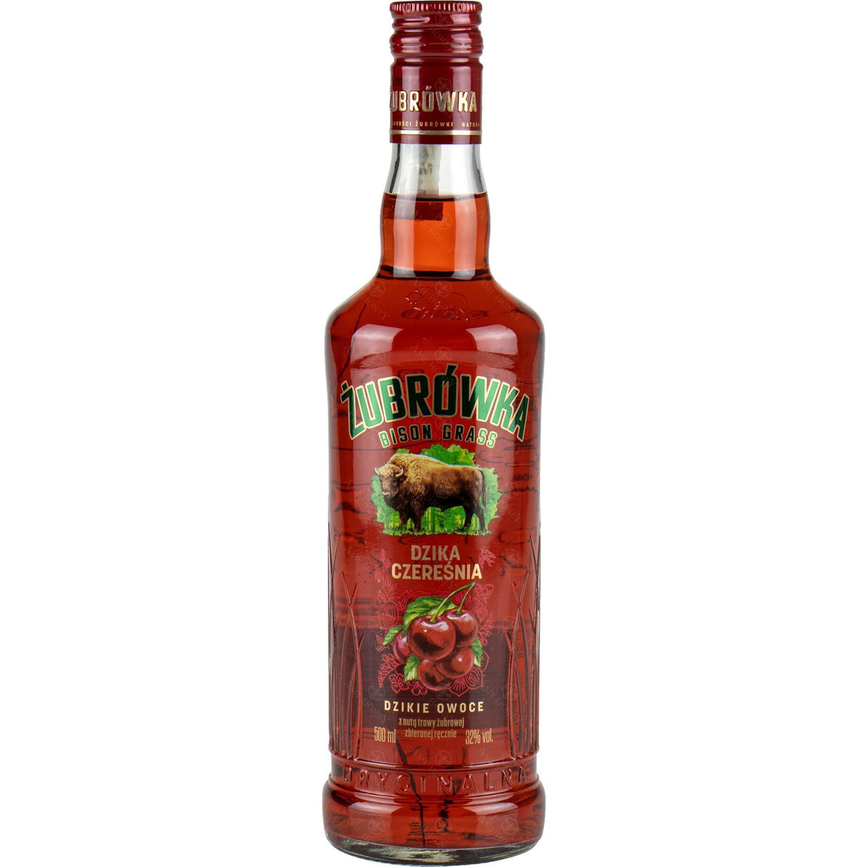 Nalewka Zubrowka Bison Grass Dzika Czeresnia Liqueur | 500ML at CaskCartel.com