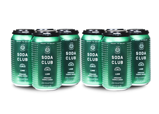 Lifted Libations Club Lime Organic Vodka Soda (8) Cans at CaskCartel.com