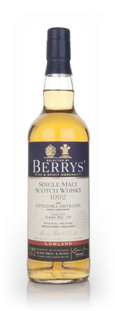 Littlemill 20 Year Old 1992 (cask 10) (Berry Bros. & Rudd) Scotch Whisky | 700ML at CaskCartel.com