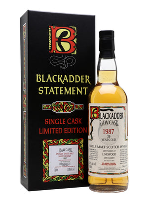 Linkwood 1987 26 Year Old Blackadder Statement No.9 Speyside Single Malt Scotch Whisky | 700ML at CaskCartel.com