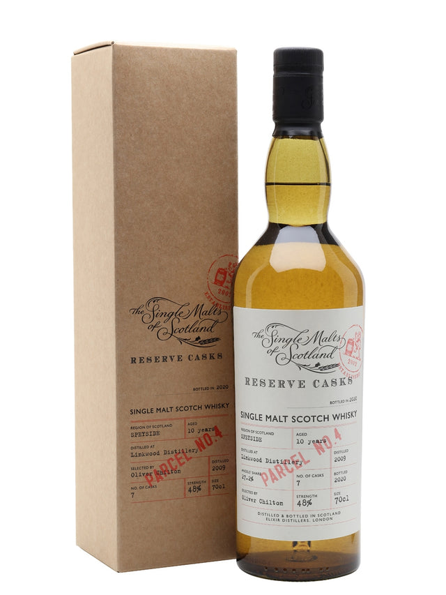 Linkwood 10 Year Old Reserve Cask - Parcel No.4 Speyside Single Malt Scotch Whisky | 700ML at CaskCartel.com