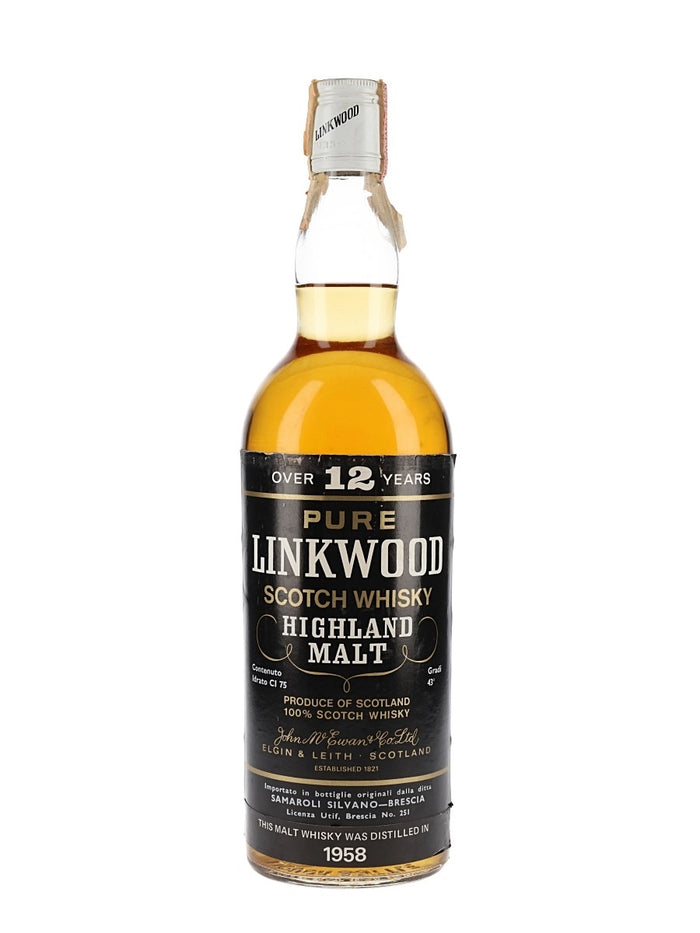 Linkwood 1958 12 Year Old Speyside Single Malt Scotch Whisky