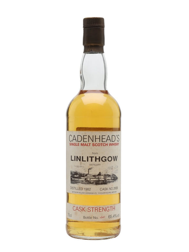 Linlithgow 1982 Cask #2839 Cadenhead's Lowland Single Malt Scotch Whisky | 700ML at CaskCartel.com
