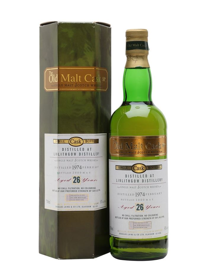 Linlithgow 1974 26 Year Old Old Malt Cask Lowland Single Malt Scotch Whisky | 700ML