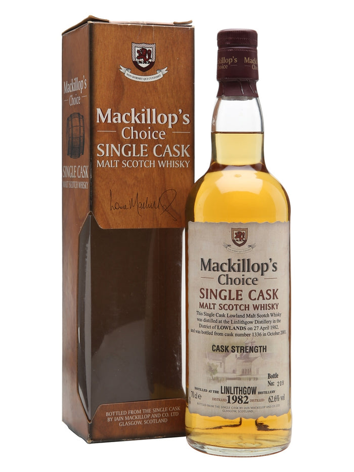 Linlithgow 1982 19 Year Old Mackillop's Choice Lowland Single Malt Scotch Whisky | 700ML