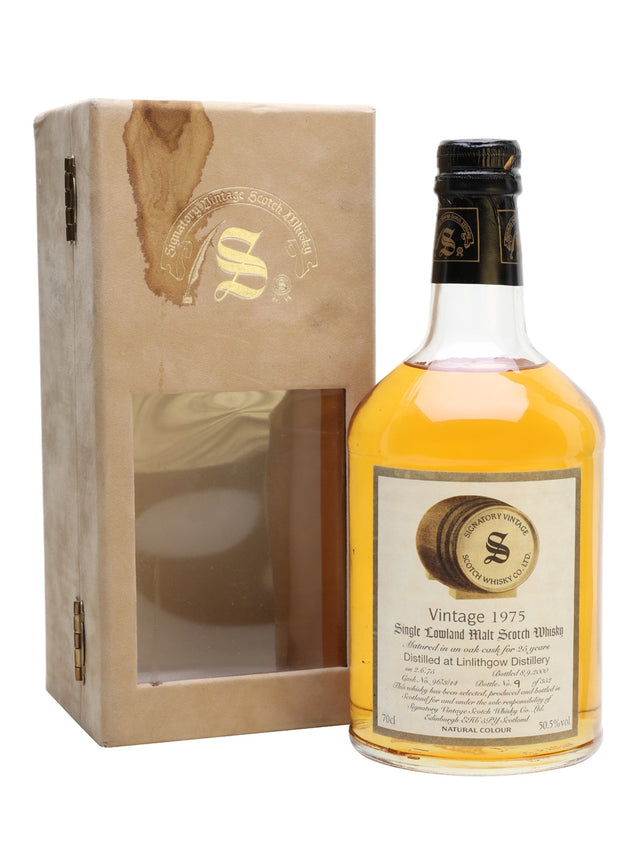 Linlithgow 1975 25 Year Old Signatory Lowland Single Malt Scotch Whisky | 700ML at CaskCartel.com