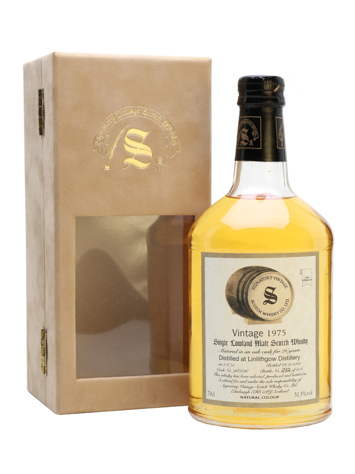 Linlithgow 1975 26 Year Old Signatory Lowland Single Malt Scotch Whisky | 700ML