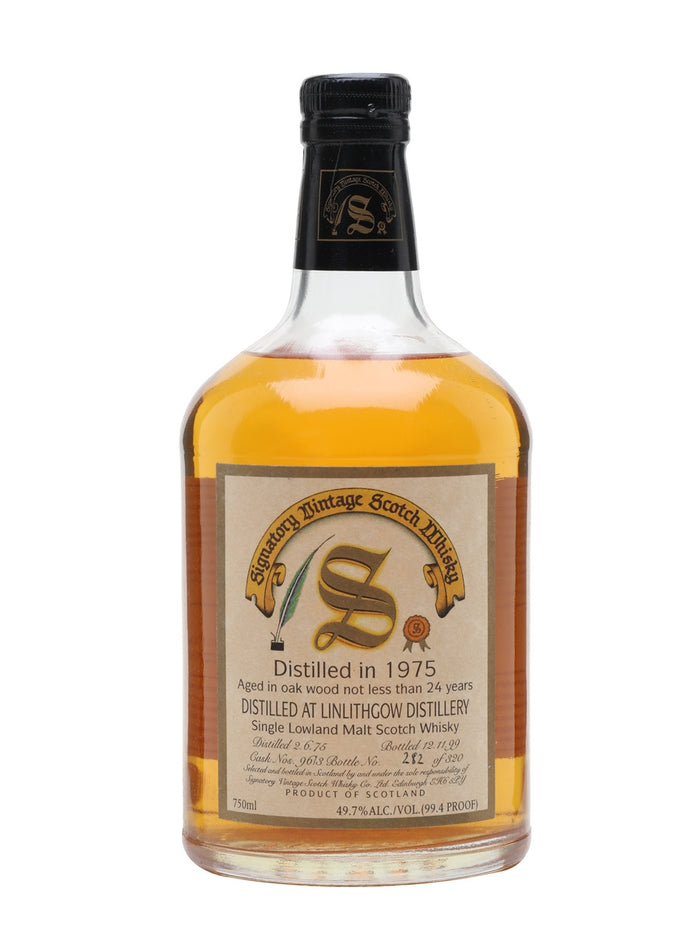 Linlithgow 1975 24 Year Old Signatory Lowland Single Malt Scotch Whisky | 700ML