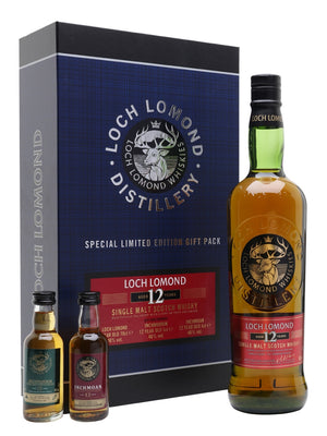 Loch Lomond 12 Year Old Gift Pack Single Malt Scotch Whisky