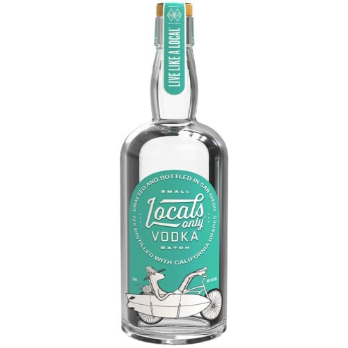 Locals Only Live Like a Local Small Batch Vodka