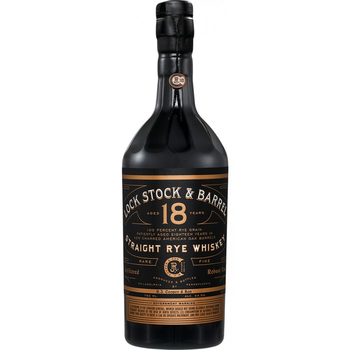 Lock Stock & Barrel 18 Year Old Straight Rye Whiskey