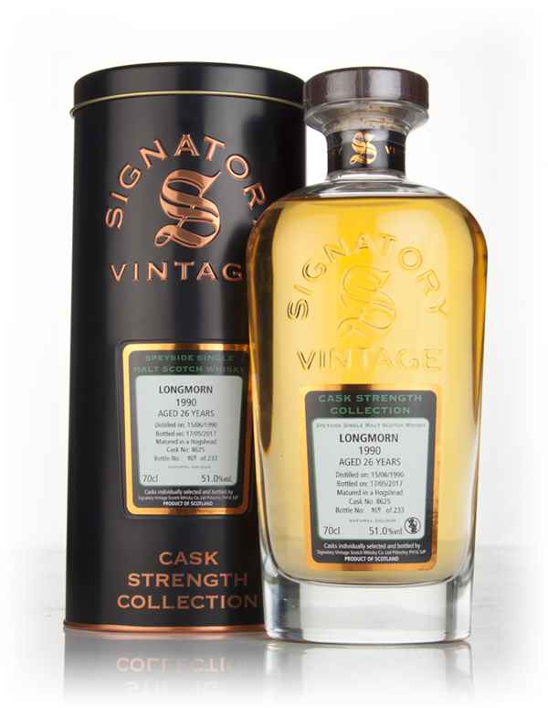 Longmorn 26 Year Old 1990 (cask 8625) - Cask Strength Collection (Signatory) Scotch Whisky | 700ML at CaskCartel.com