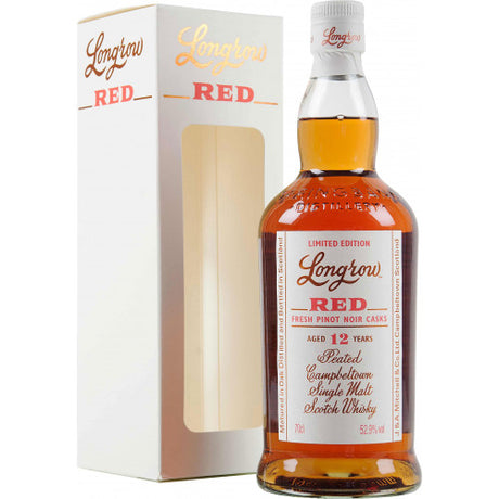 Longrow Red Fresh Pinot Noir Casks Finished 12 Year Old Peated Single Malt Scotch Whisky at CaskCartel.com
