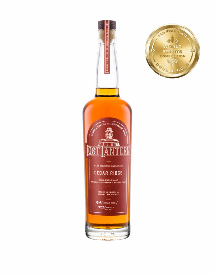 2021 Single Cask #1: Cedar Ridge Iowa Finished In A Sherry Cask Single Malt Whiskey