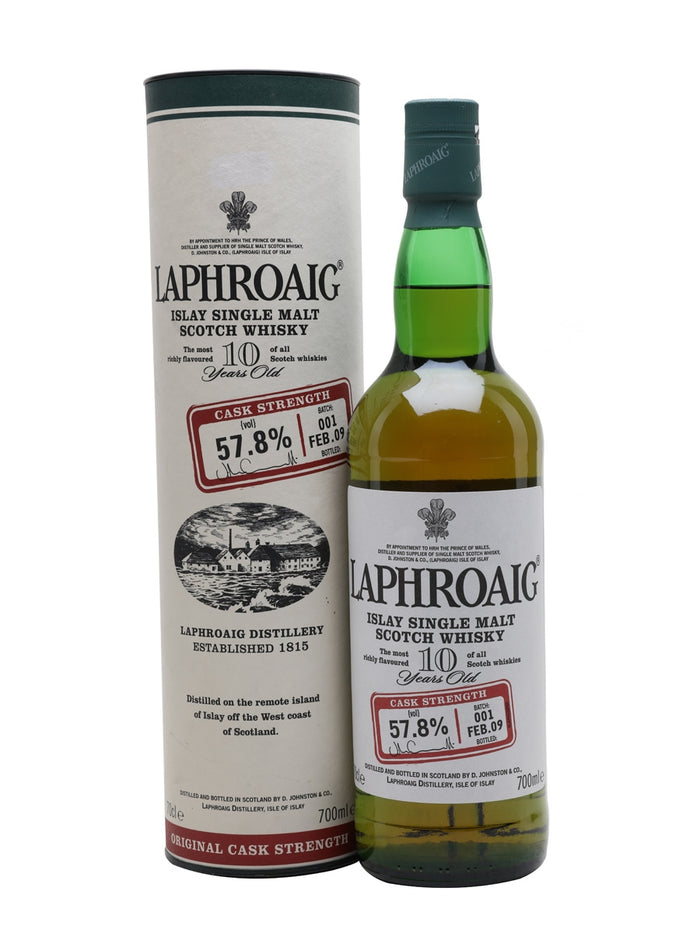 Laphroaig 10 Year Old Cask Strength Batch 001 Bot.2009 Islay Single Malt Scotch Whisky | 700ML