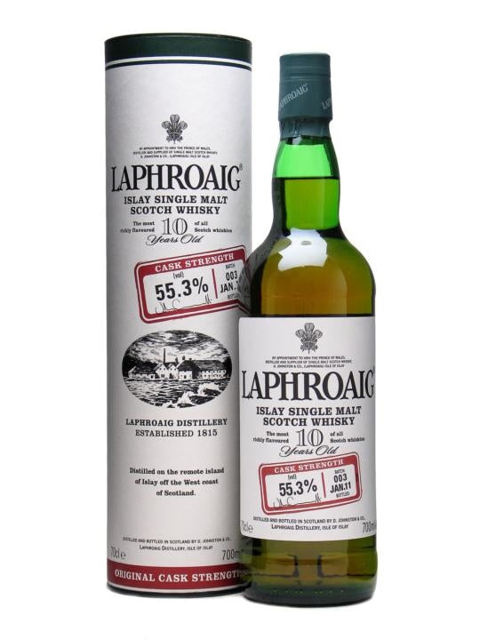 Laphroaig 10 Year Old Cask Strength Batch 003 Bot.2011 Islay Single Malt Scotch Whisky | 700ML at CaskCartel.com