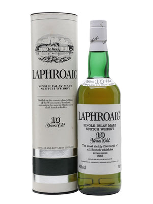 Laphroaig 10 Year Old Bot.1990s Pre Royal Warrant Islay Single Malt Scotch Whisky | 700ML at CaskCartel.com
