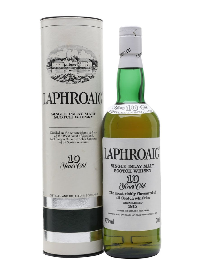 Laphroaig 10 Year Old Bot.1990s Pre Royal Warrant Islay Single Malt Scotch Whisky | 700ML