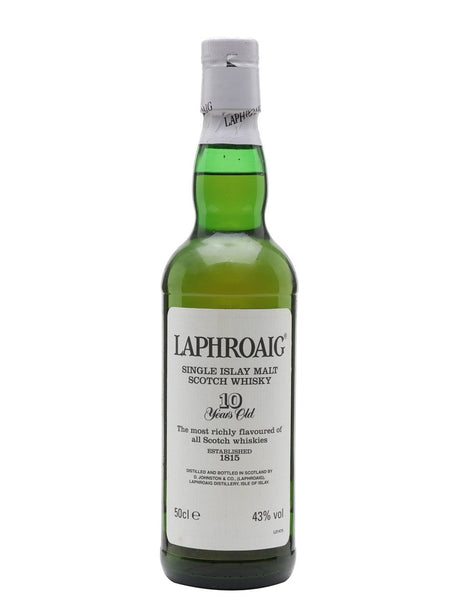 Laphroaig 10 Year Old Bot.1990s Post Royal Warrant Islay Single Malt Scotch Whisky | 500ML at CaskCartel.com