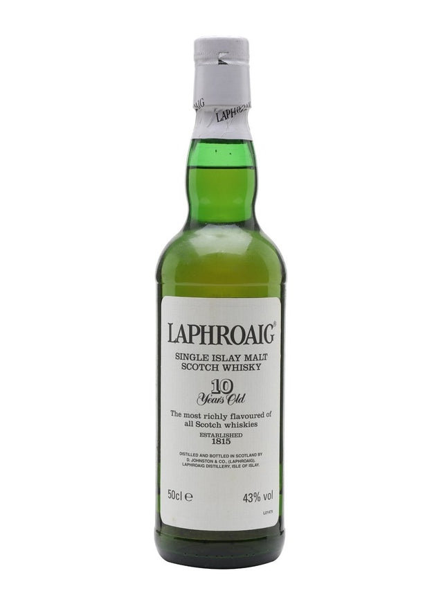 Laphroaig 10 Year Old Bot.1990s Post Royal Warrant Islay Single Malt Scotch Whisky | 500ML at CaskCartel.com
