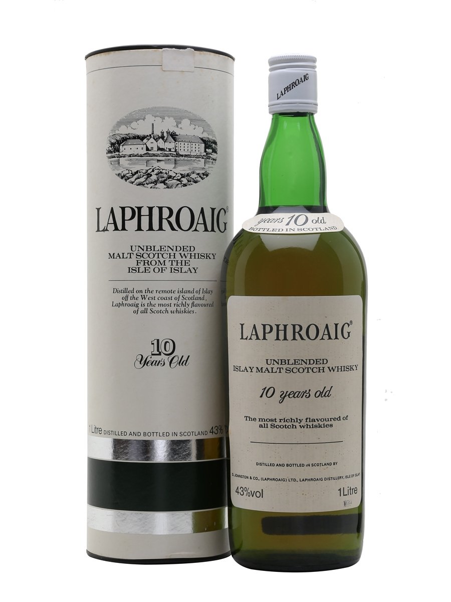 Laphroaig 10 Year Old Bot.1980s Islay Single Malt Scotch Whisky | 1L at CaskCartel.com