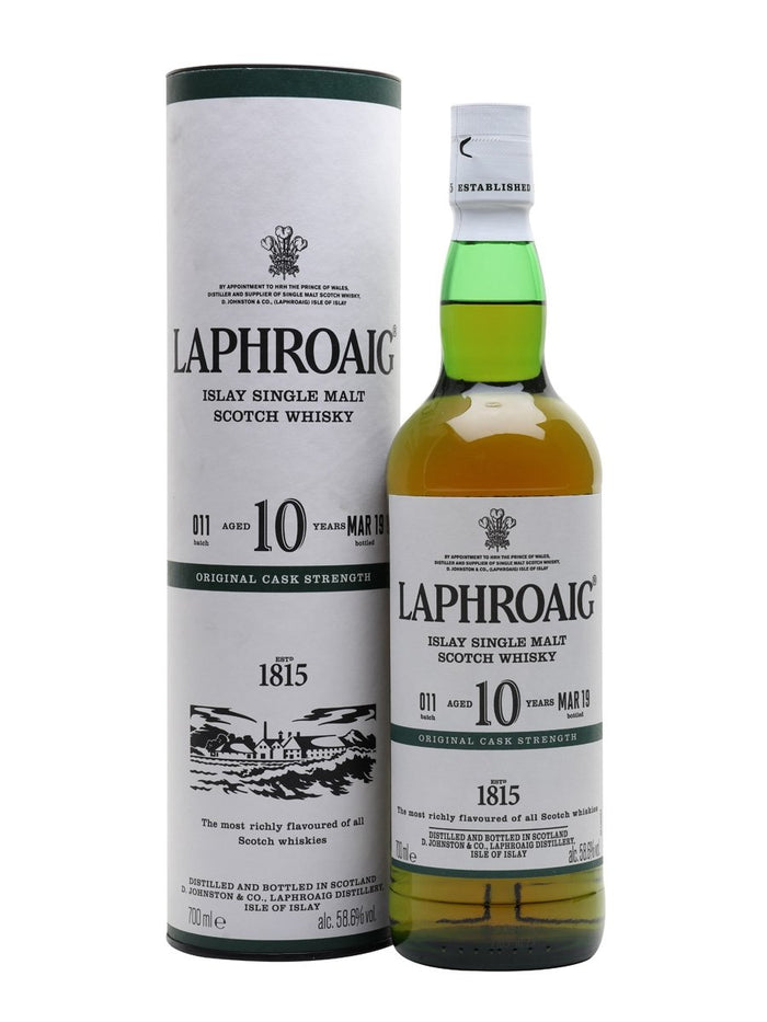 Laphroaig 10 Year Old Cask Strength Batch 011 Bot.2019 Islay Single Malt Scotch Whisky | 700ML