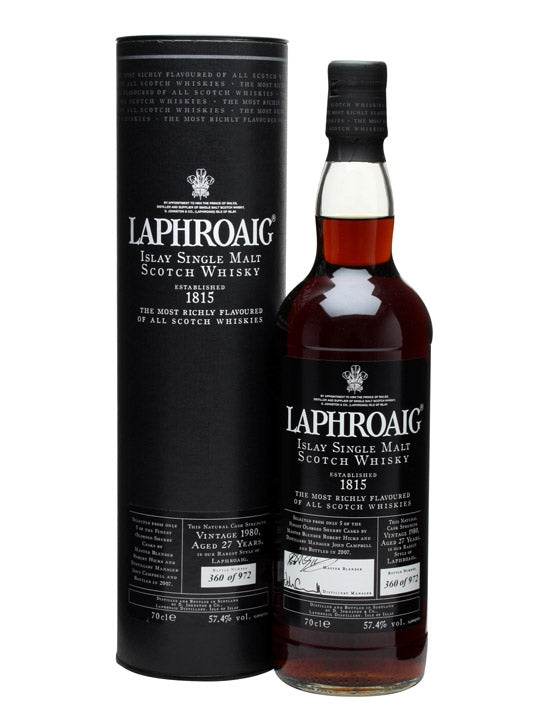 Laphroaig 1980 27 Year Old Sherry Cask Islay Single Malt Scotch Whisky | 700ML