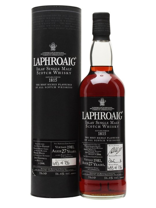 Laphroaig 1981 27 Year Old Sherry Cask Islay Single Malt Scotch Whisky | 700ML