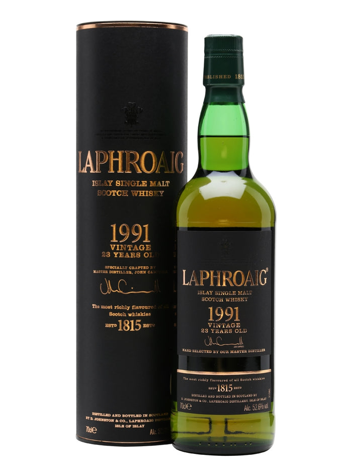 Laphroaig 1991 23 Year Old Islay Single Malt Scotch Whisky | 700ML