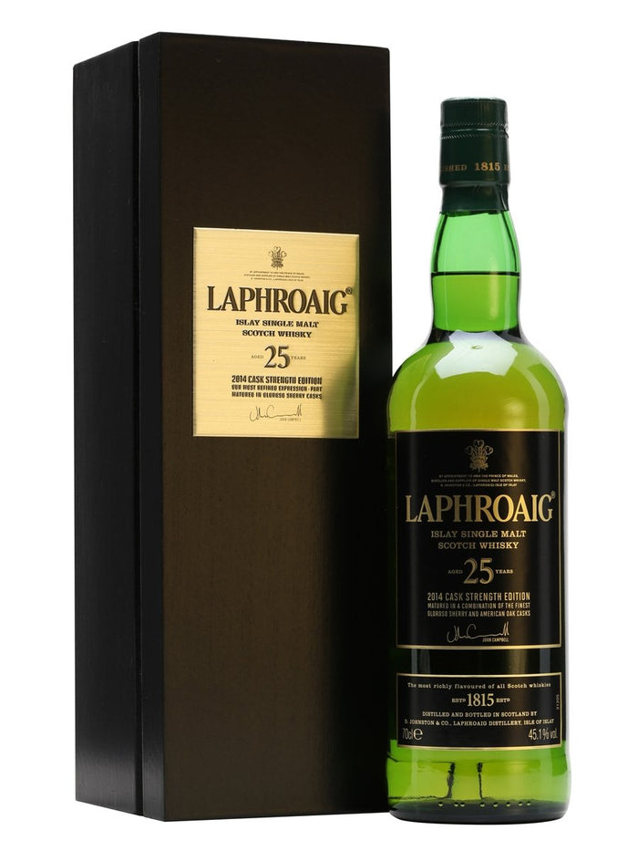 Laphroaig 25 Year Old Cask Strength Bot.2014 Islay Single Malt Scotch Whisky | 700ML