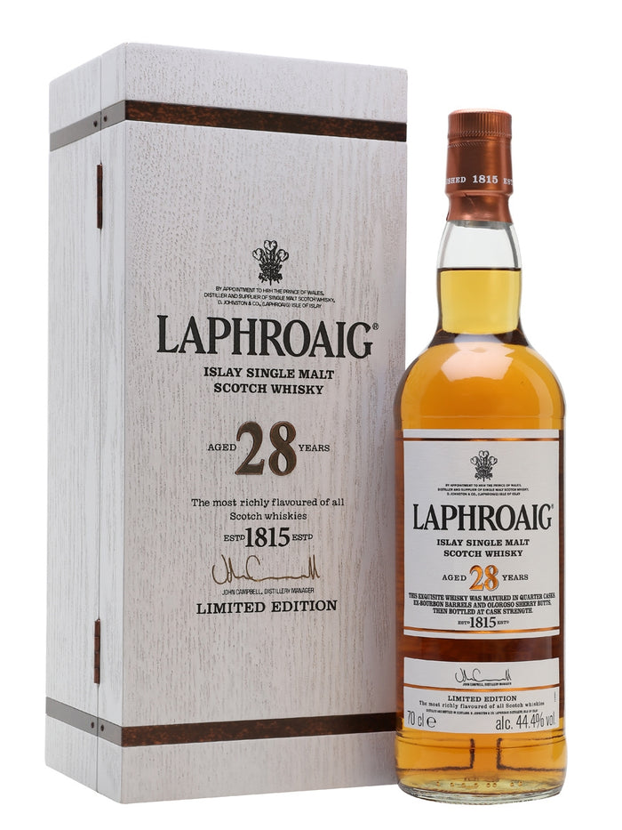 Laphroaig 28 Year Old Single Malt Scotch Limited Edition Whisky