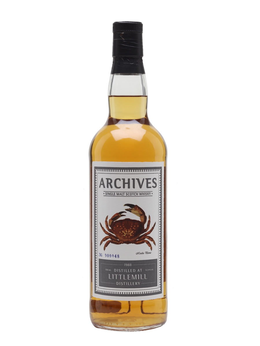 Littlemill 1988 25 Year Old Archives Lowland Single Malt Scotch Whisky | 700ML at CaskCartel.com