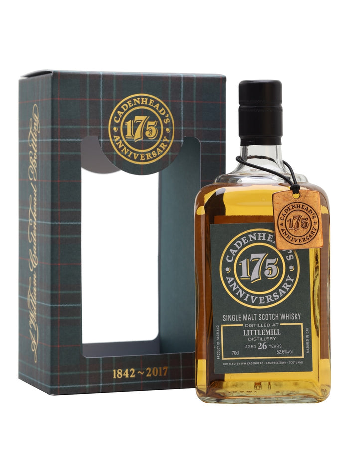 Littlemill 1991 26 Year Old Cadenhead's Lowland Single Malt Scotch Whisky | 700ML