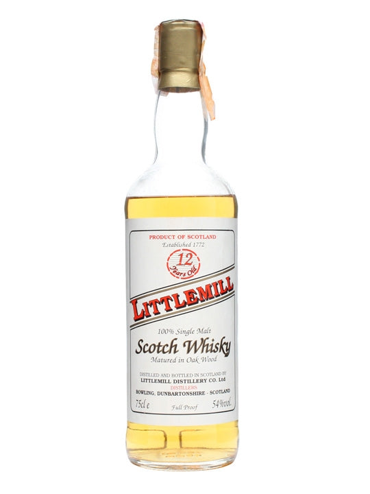 Littlemill 12 Year Old (Bottled 1970s/1980s) Scotch Whisky