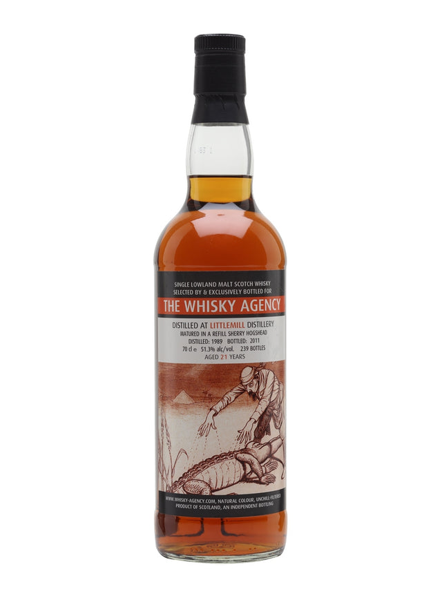 Littlemill 1989 21 Year Old The Whisky Agency Lowland Single Malt Scotch Whisky | 700ML at CaskCartel.com