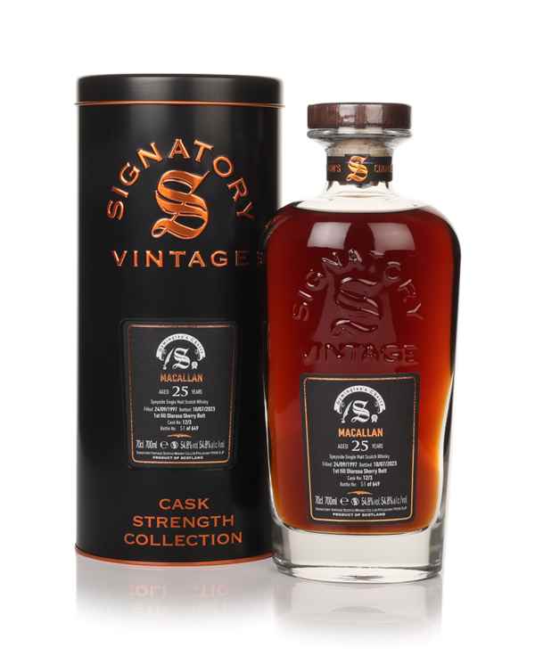 Macallan 25 Year Old 1997 (Cask 12/3) - Cask Strength Collection (Signatory) Scotch Whisky | 700ML at CaskCartel.com