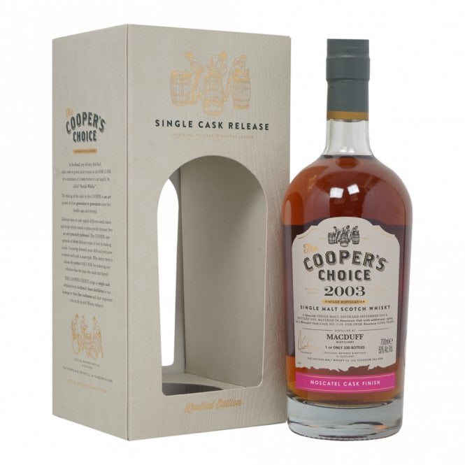 The Cooper's Choice 2003 Macduff Distillery Vintage Distillation Limited Edition Single Cask Release Single Malt Scotch Whisky