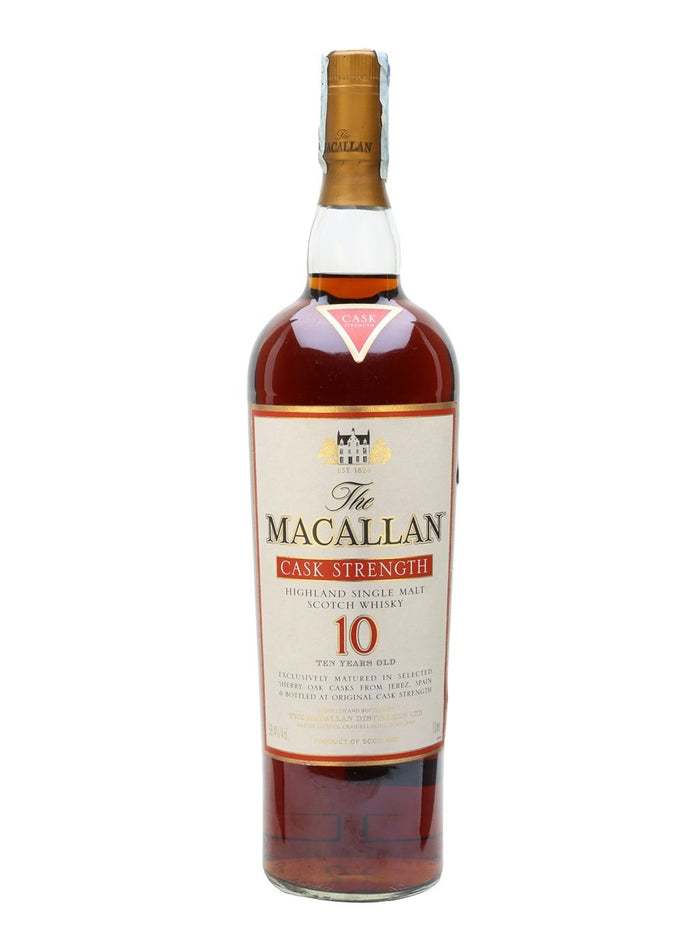 Macallan 10 Year Old Cask Strength Speyside Single Malt Scotch Whisky | 1L