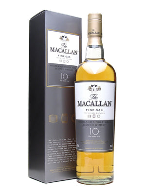 Macallan 10 Year Fine Oak Single Malt Scotch Whiskey - CaskCartel.com