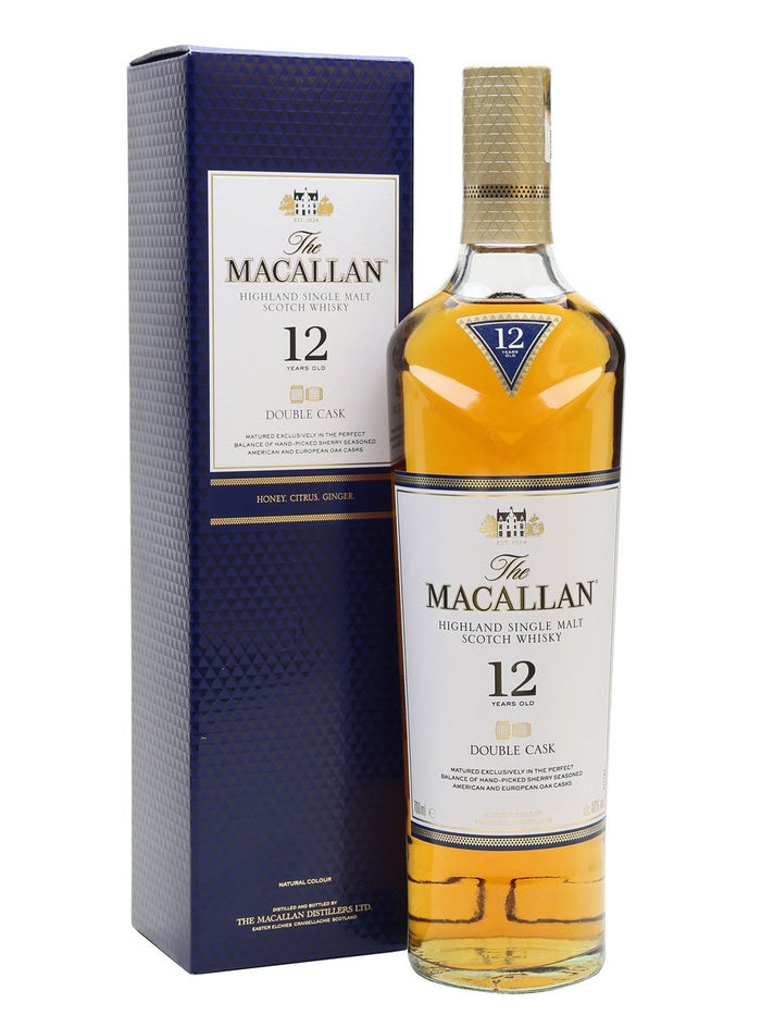 Macallan 12 Year Old Double Cask Speyside Single Malt Scotch Whisky | 700ML