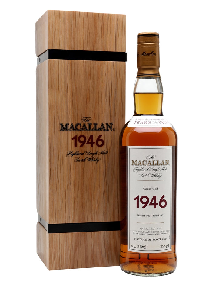 Macallan 1946 56 Year Old Fine & Rare (Cask 46/3M) Speyside Single Malt Scotch Whisky